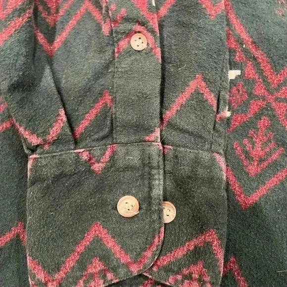 Host Pick❤️[XL]Vintage  Windriver Button Up Christmas Print Men LS Flannel Shirt - Picture 5 of 8